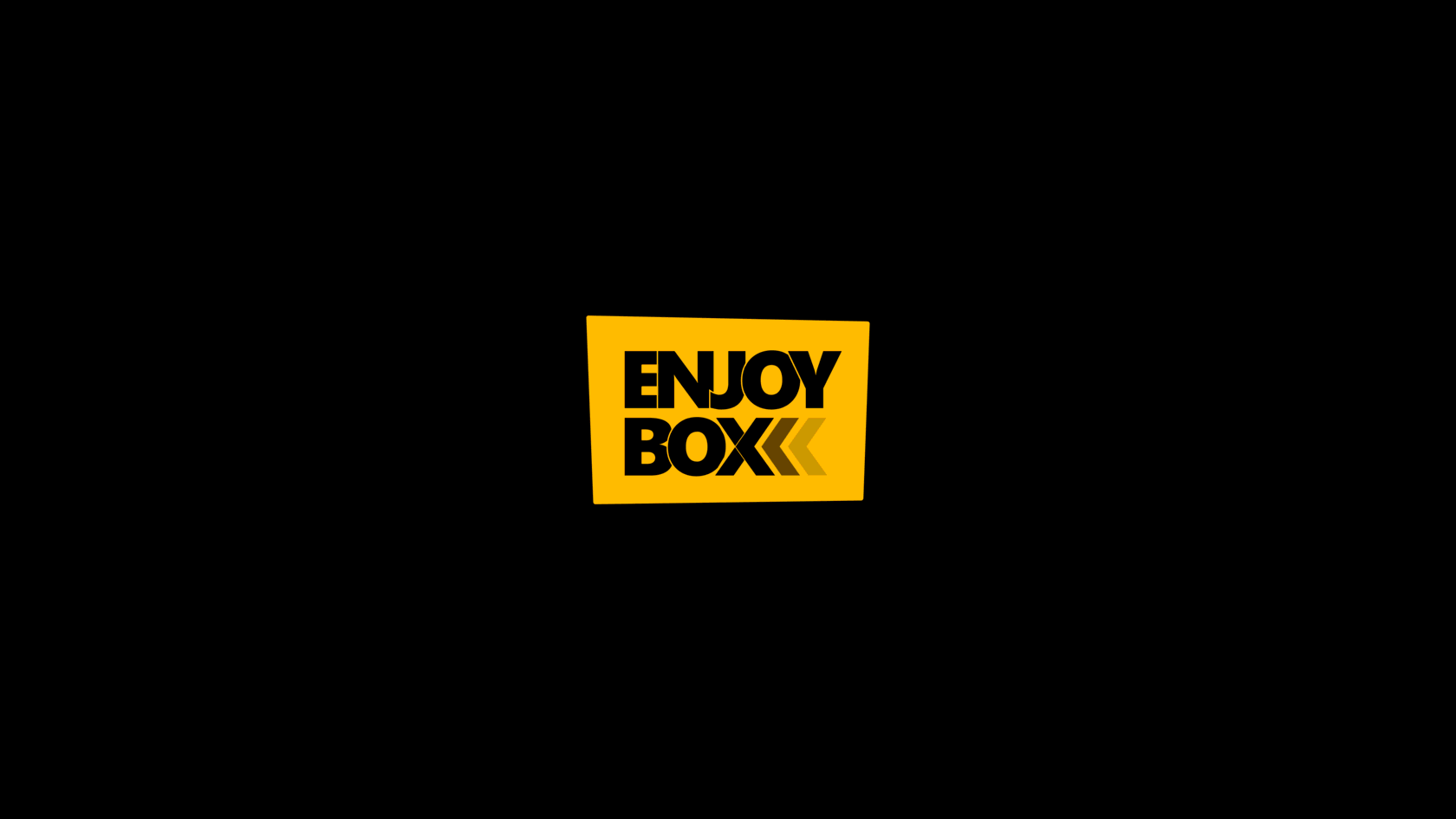 Логотип Enjoy Box на чёрном фоне
