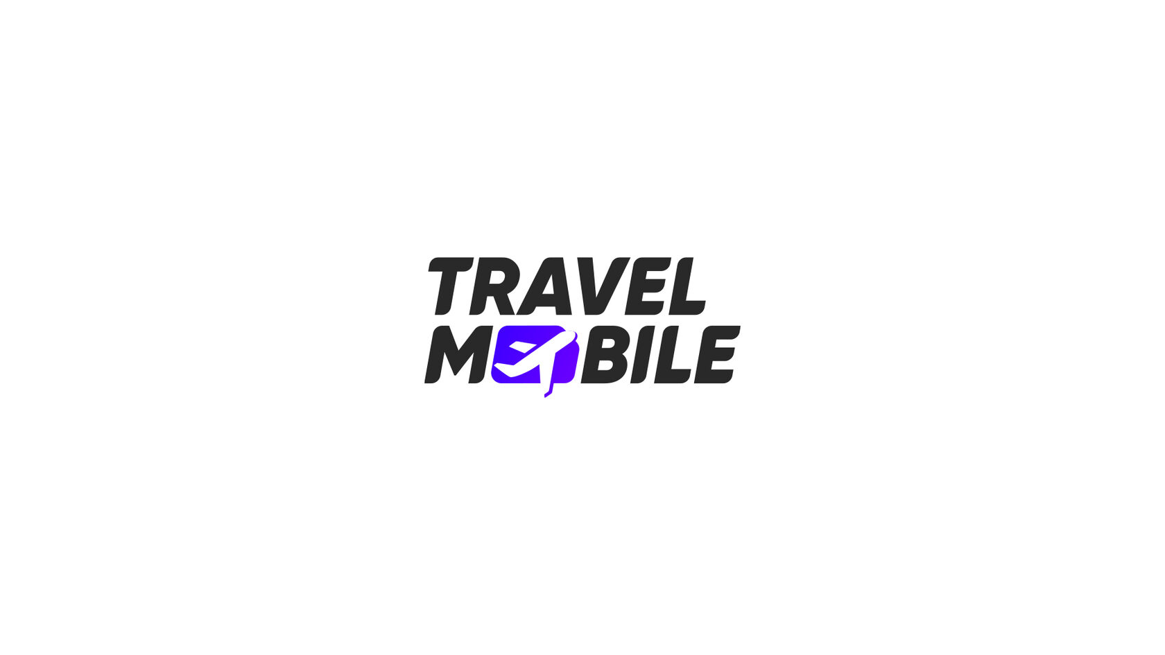 Логотип Travel Mobile на белом фоне
